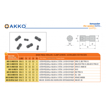 AKV-13-M8X1X16